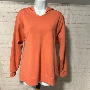 Women's Coral Hooded Pullover Sweatshirt